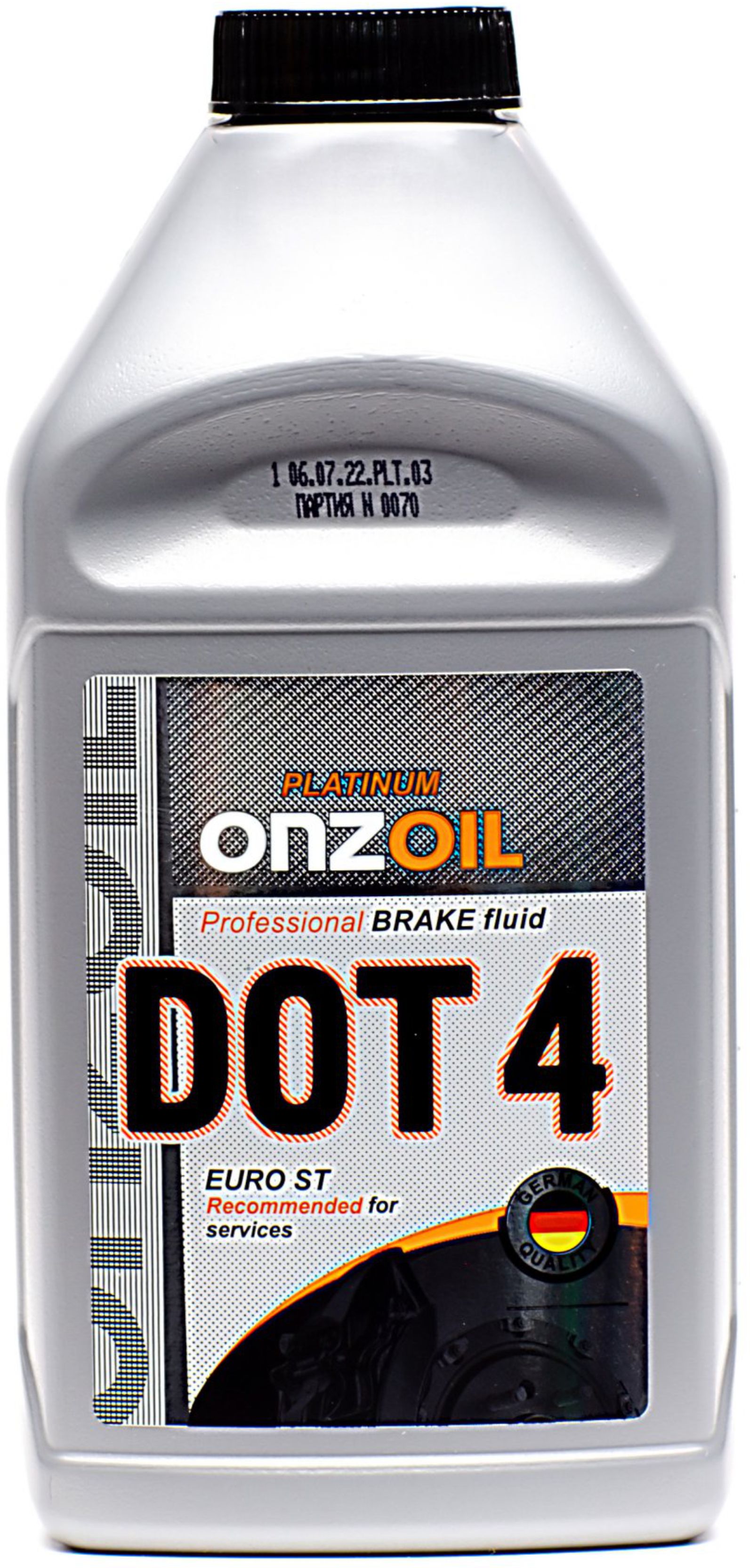 Жидкость тормозная Onzoil DOT 4 Euro ST 405 г, 