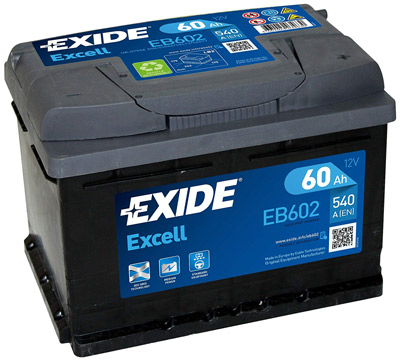 Аккумулятор Exide Excell EB602 60 а/ч, Exide