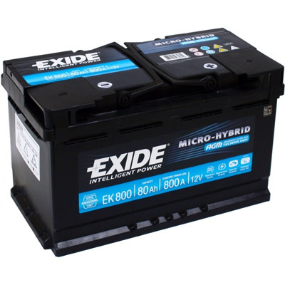 Аккумулятор Exide Micro-Hybrid AGM EK800 80 а/ч, Exide