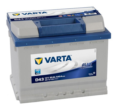 Аккумулятор Varta Blue Dynamic D43 60 а/ч, Varta