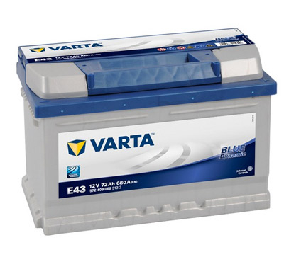 Аккумулятор Varta Blue Dynamic E43 72 а/ч, Varta