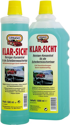 Стеклоомывающая жидкость Pingo Klar-Sicht (без запаха) 1л, Жидкости для омывателя стекла