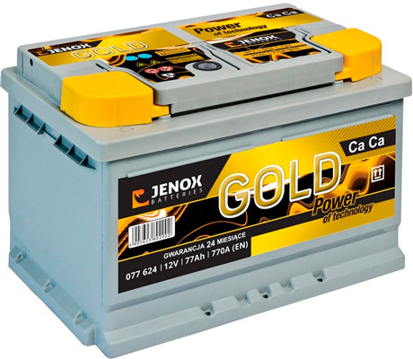 Аккумулятор Jenox Gold 12V (R+) 52А/ч, Jenox