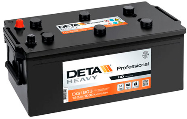 Аккумулятор Deta Proffessional (R+) 12V 215 А/ч, Deta