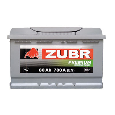 Аккумулятор Zubr Premium New R+ 80 А/ч, Zubr