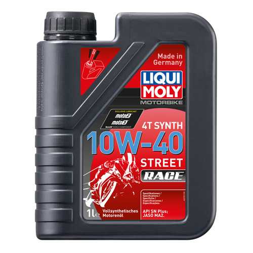 Масло моторное Liqui Moly 20753 4T Synth 10W-40 Street Race 1л, 