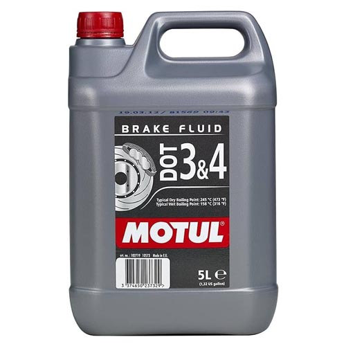 Жидкость тормозная Motul Brake Fluid DOT 3&4 5л 104247, 