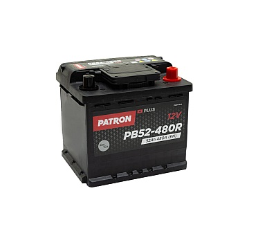 Аккумулятор Patron PB52-480R 12V 52AH 480A (R+) B13, Patron