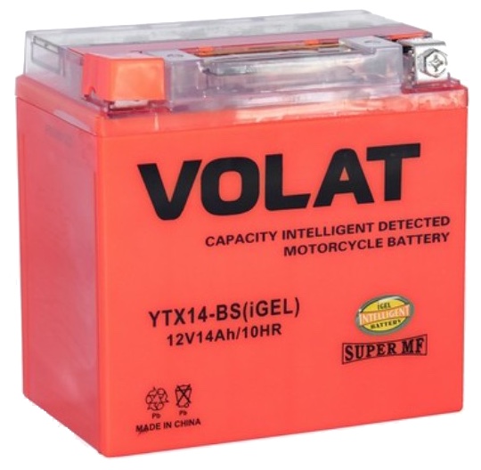 Аккумулятор Volat YTX14-BS(iGEL) 12V 14Ah 200A L+, Volat
