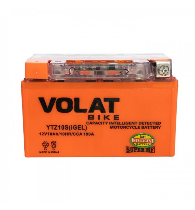 Аккумулятор Volat YTZ10S (iGEL) 12V 10Ah 190A L+, Volat
