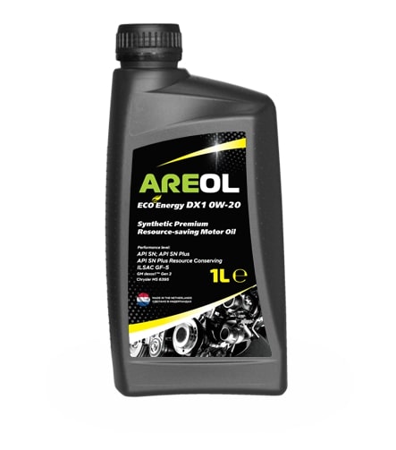 Масло моторное Areol Eco Energy DX1 0W-20 1л 0W20AR066, Масла моторные