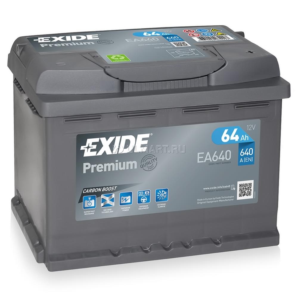 Батарея аккумуляторная Exide  EA640 