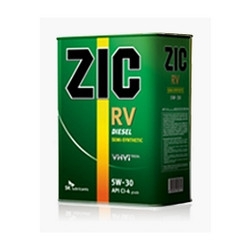Масло моторное Zic Зик 167134 полусинтетическое RV 5W-30, 4л, Масла моторные