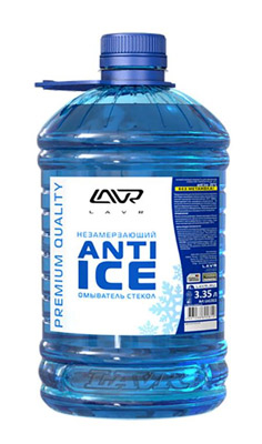 Стеклоомывающая жидкость Lavr ANTI ICE -20°C 3л, Жидкости для омывателя стекла