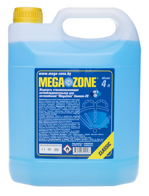 Стеклоомывающая жидкость Megazone Classic -20°C 4л, 