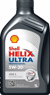 Масло моторное Shell Helix Ultra Pro AM-L 5W-30 1л, Масла моторные