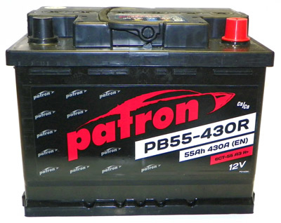 Аккумулятор Patron PB55-430R 55 а/ч, Patron