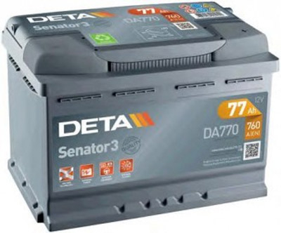 Аккумулятор Deta SENATOR3 DA770 77 а/ч, Deta