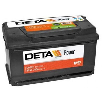 Аккумулятор Deta POWER DB802 80 А/ч, Deta