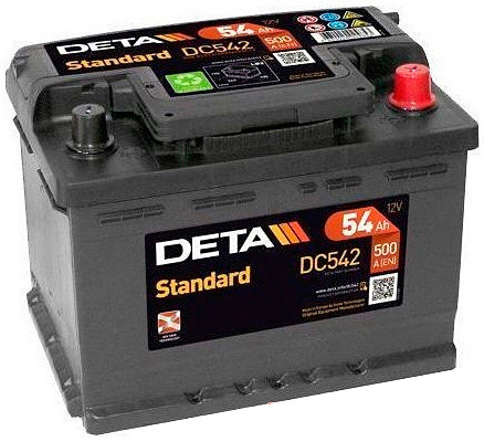 Аккумулятор Deta STANDARD DC542 54 А/ч, Deta