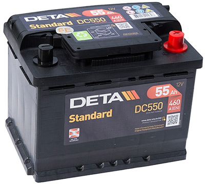 Аккумулятор Deta STANDARD DC550 55 А/ч, Deta