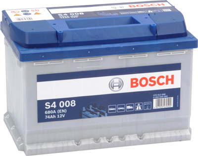 Аккумулятор Bosch S4 Silver 008 74 а/ч, Bosch