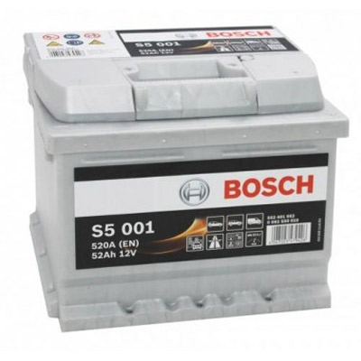 Аккумулятор Bosch S5 Silver Plus 001 52 а/ч, Bosch