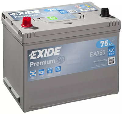 Аккумулятор Exide Premium EA755 75 ач