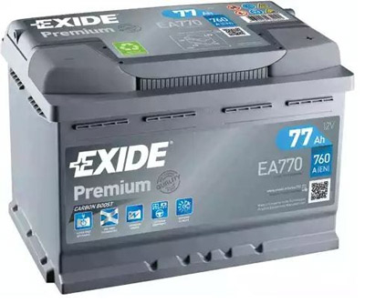 Аккумулятор Exide Premium EA770 77 а/ч, Exide