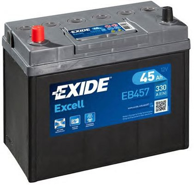 Аккумулятор Exide Excell EB457 45 а/ч, Exide