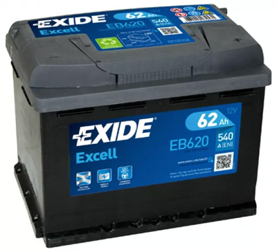Аккумулятор Exide Excell EB620 62 а/ч, Exide