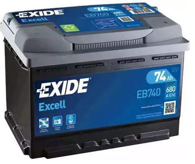Аккумулятор Exide Excell EB740 74 а/ч, Exide