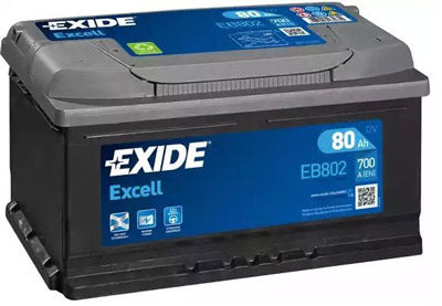 Аккумулятор Exide Excell EB802 80 а/ч, Exide