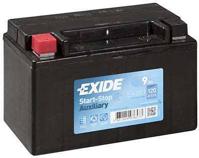Аккумулятор Exide Start-Stop Auxiliary EK091 9 А/ч, Exide