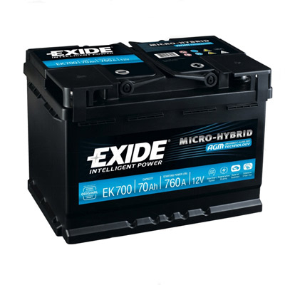Аккумулятор Exide Micro-Hybrid AGM EK700 70 а/ч, Exide