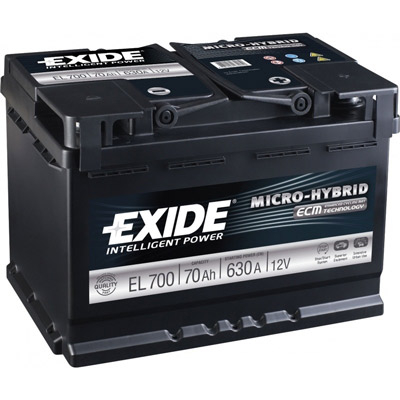 Аккумулятор Exide Micro-Hybrid ECM EL700 70 а/ч, Exide