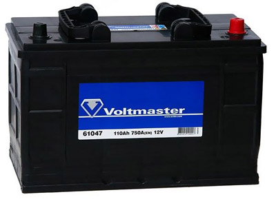 Аккумулятор Voltmaster 61047 750A 110 А/ч, Voltmaster