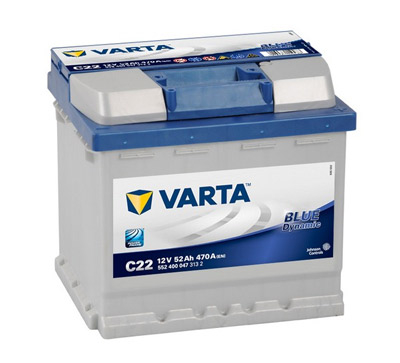 Аккумулятор Varta Blue Dynamic C22 52 а/ч, Varta