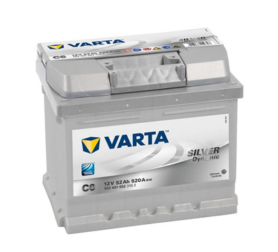 Аккумулятор Varta Silver Dynamic C6  52 а/ч, Varta