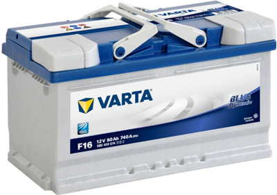 Аккумулятор Varta Blue Dynamic EFB F16 80 а/ч, Varta