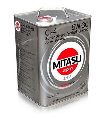 Моторное масло Mitasu SUPER DIESEL CI-4 10W-40 6л, Масла моторные