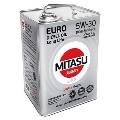 Моторное масло Mitasu EURO DIESEL LL 5W-30 6л, Масла моторные