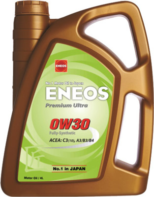 Масло моторное Eneos Premium Ultra 0W-30 4л, Масла моторные