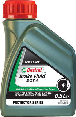 Castrol Brake Fluid DOT 4 0.5л, Жидкости тормозные