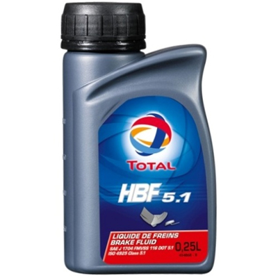 Жидкость тормозная Total HBF DOT 5.1 250 мл, Жидкости тормозные