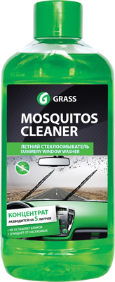 Стеклоомывающая жидкость Grass Mosquitos Cleaner 1:4 1л 110103, Жидкости для омывателя стекла