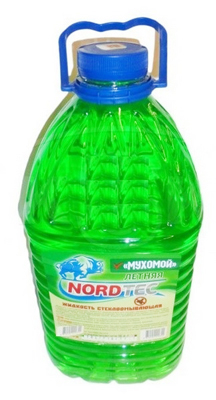 Жидкость стеклоомывателя летняя Nordtec Мухомой NT0950 5л, Жидкости для омывателя стекла