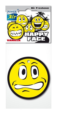 Ароматизатор салона бумажный JEES Happy Face (ваниль)