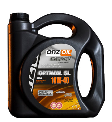 Масло моторное Onzoil Optimal SL 10W-40 4.5л, Масла моторные