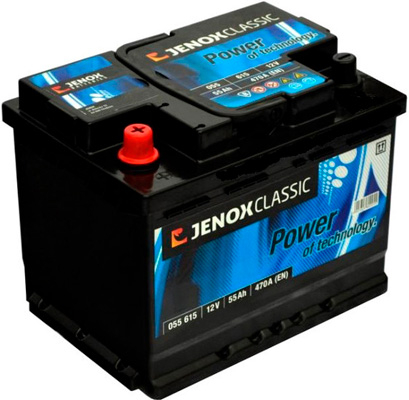 Аккумулятор Jenox Classic 12V (L+) 55 А/ч, Jenox